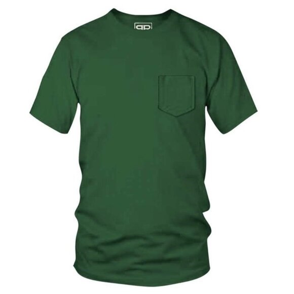 NWT Real Ranch Men's Pocket Short Sleeve Tee Size 3XL Color‎ Forest Green - Picture 1 of 3